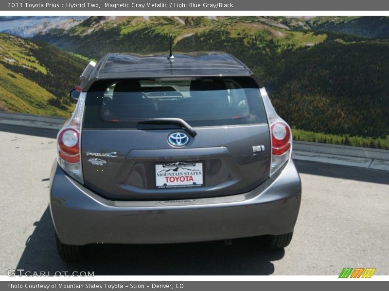 Magnetic Gray Metallic / Light Blue Gray/Black 2013 Toyota Prius c Hybrid Two