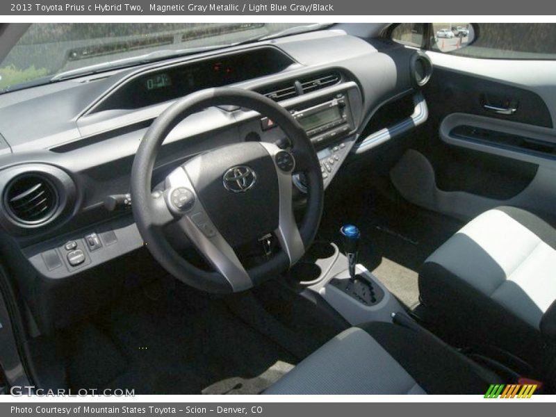 Magnetic Gray Metallic / Light Blue Gray/Black 2013 Toyota Prius c Hybrid Two