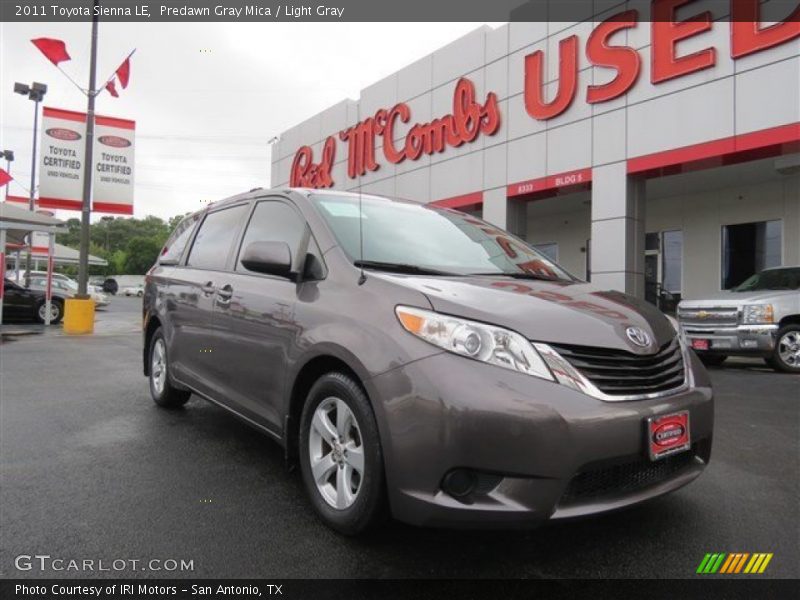 Predawn Gray Mica / Light Gray 2011 Toyota Sienna LE