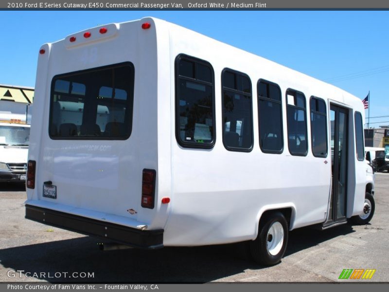 Oxford White / Medium Flint 2010 Ford E Series Cutaway E450 Commercial Passenger Van