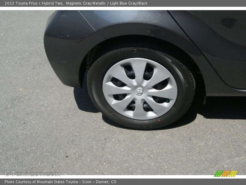 Magnetic Gray Metallic / Light Blue Gray/Black 2013 Toyota Prius c Hybrid Two