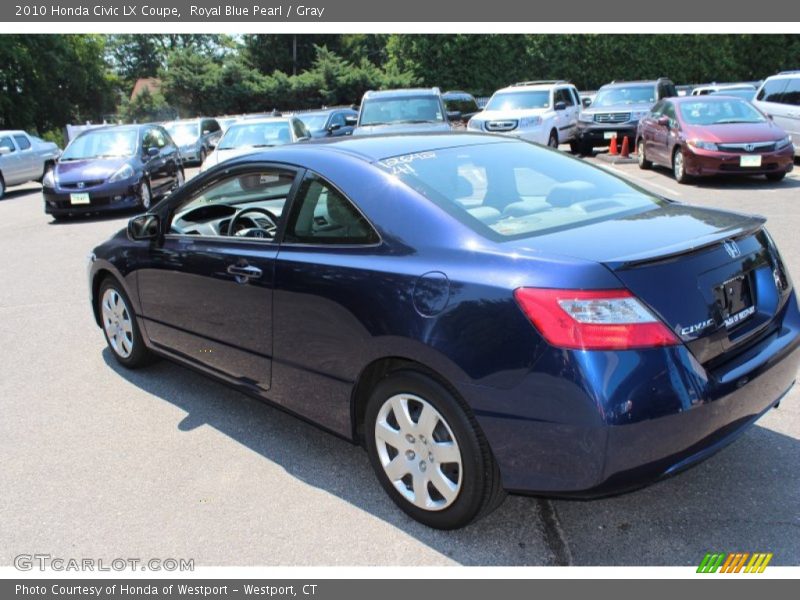 Royal Blue Pearl / Gray 2010 Honda Civic LX Coupe