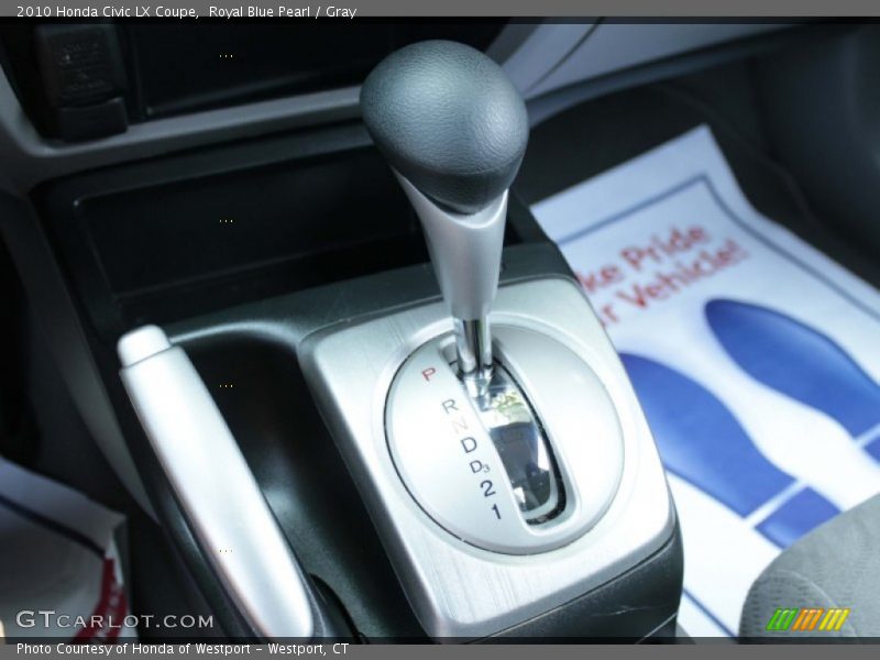 Royal Blue Pearl / Gray 2010 Honda Civic LX Coupe