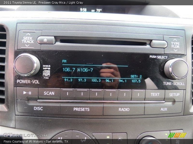 Predawn Gray Mica / Light Gray 2011 Toyota Sienna LE