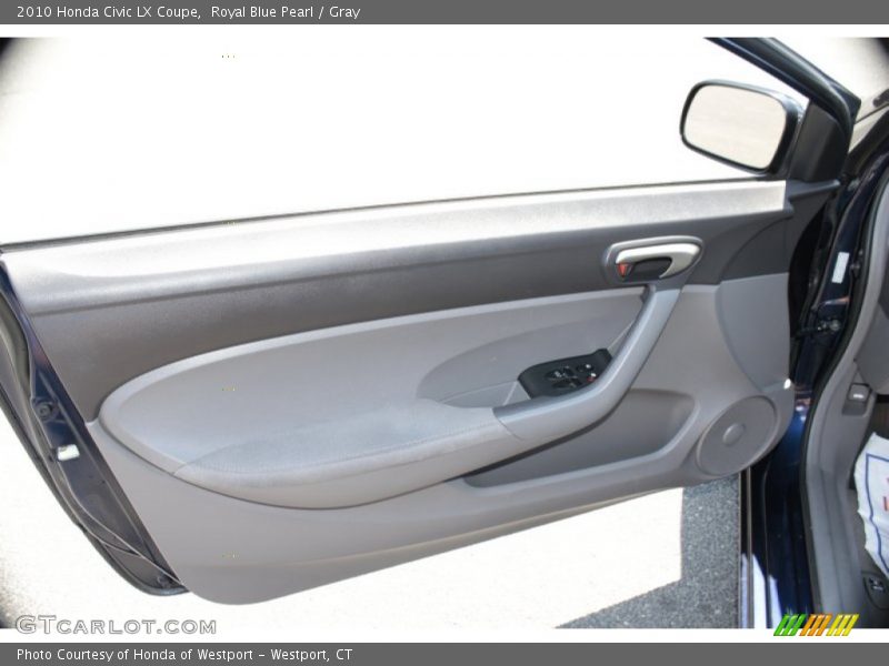Royal Blue Pearl / Gray 2010 Honda Civic LX Coupe