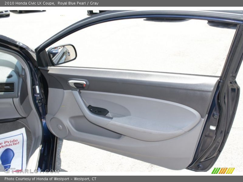Royal Blue Pearl / Gray 2010 Honda Civic LX Coupe