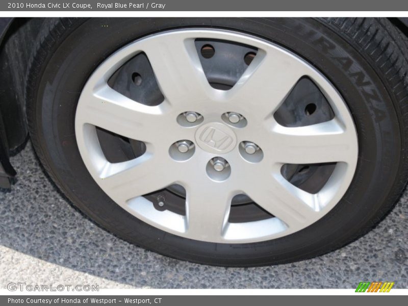 Royal Blue Pearl / Gray 2010 Honda Civic LX Coupe