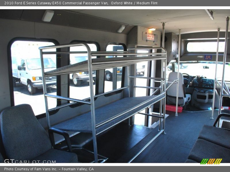 Oxford White / Medium Flint 2010 Ford E Series Cutaway E450 Commercial Passenger Van