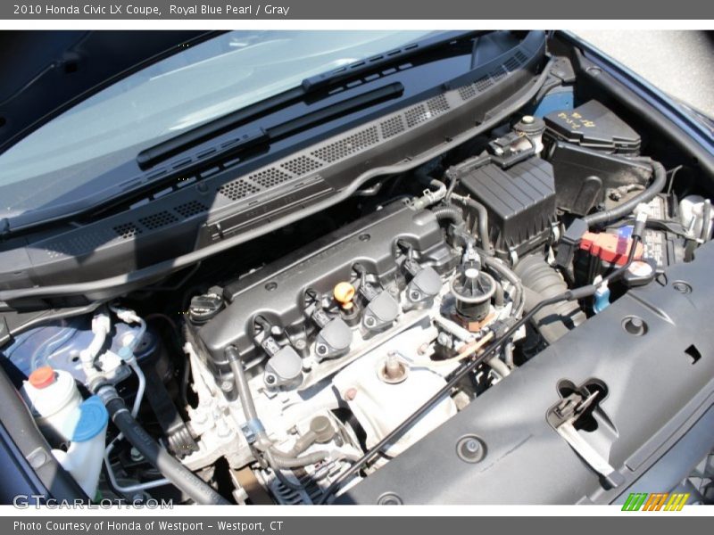 Royal Blue Pearl / Gray 2010 Honda Civic LX Coupe