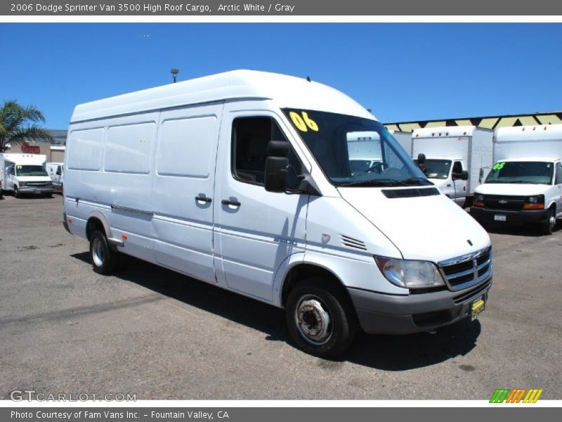 Arctic White / Gray 2006 Dodge Sprinter Van 3500 High Roof Cargo