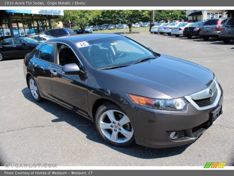 Grigio Metallic / Ebony 2010 Acura TSX Sedan