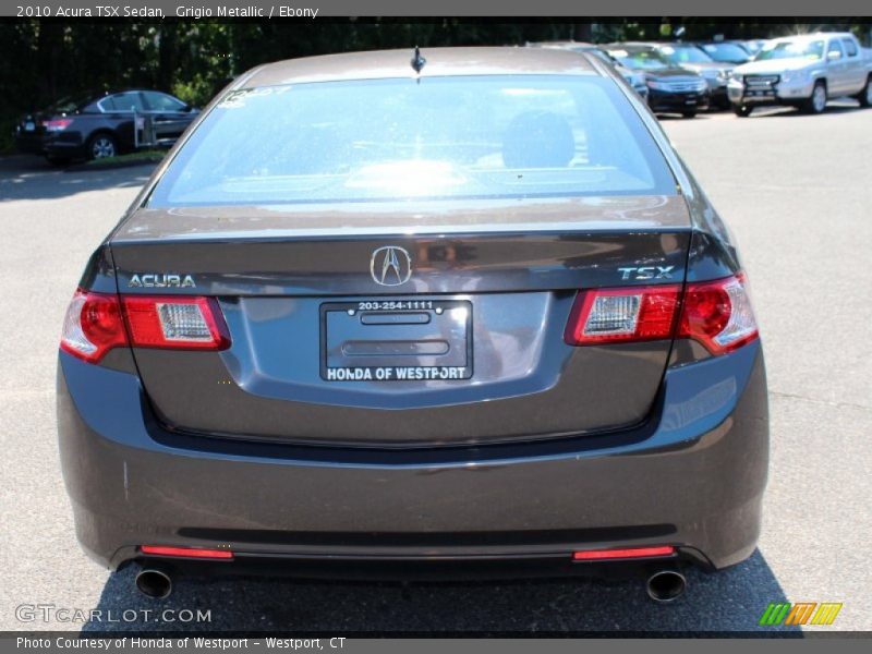Grigio Metallic / Ebony 2010 Acura TSX Sedan