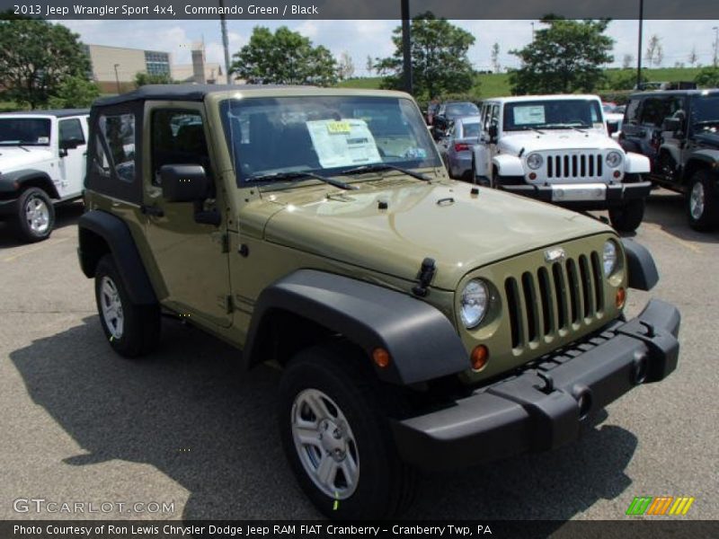 Commando Green / Black 2013 Jeep Wrangler Sport 4x4