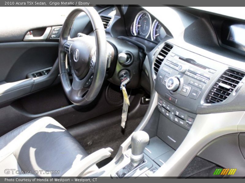 Grigio Metallic / Ebony 2010 Acura TSX Sedan