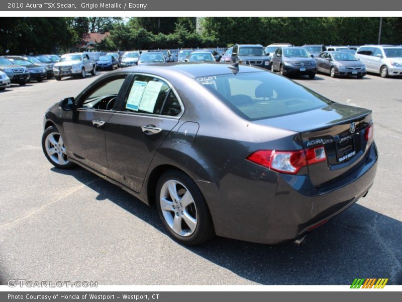 Grigio Metallic / Ebony 2010 Acura TSX Sedan