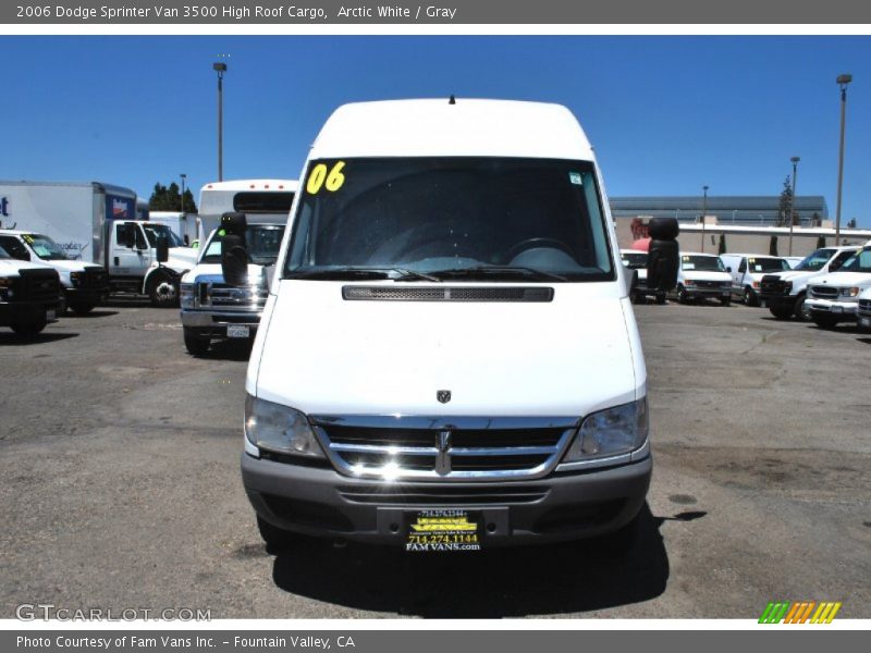 Arctic White / Gray 2006 Dodge Sprinter Van 3500 High Roof Cargo