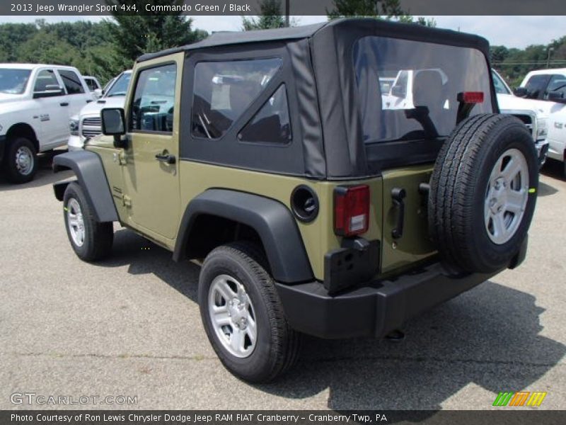 Commando Green / Black 2013 Jeep Wrangler Sport 4x4