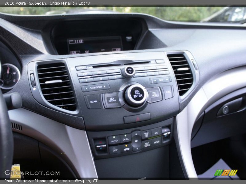 Grigio Metallic / Ebony 2010 Acura TSX Sedan