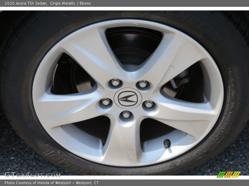 Grigio Metallic / Ebony 2010 Acura TSX Sedan