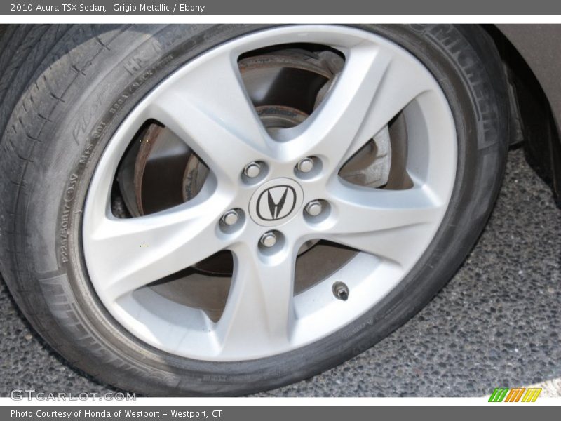 Grigio Metallic / Ebony 2010 Acura TSX Sedan