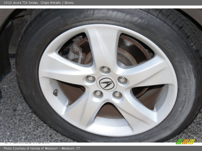 Grigio Metallic / Ebony 2010 Acura TSX Sedan