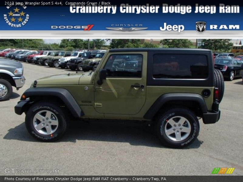 Commando Green / Black 2013 Jeep Wrangler Sport S 4x4