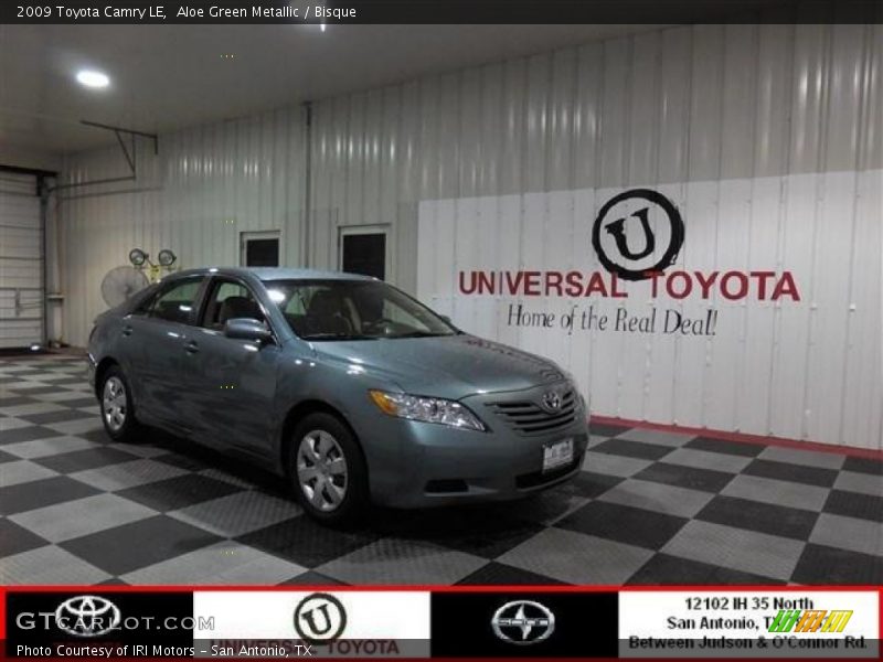 Aloe Green Metallic / Bisque 2009 Toyota Camry LE