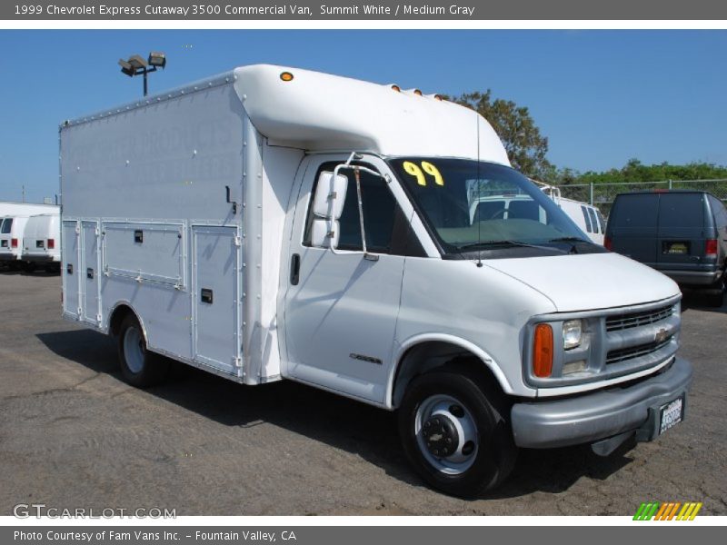 Front 3/4 View of 1999 Express Cutaway 3500 Commercial Van