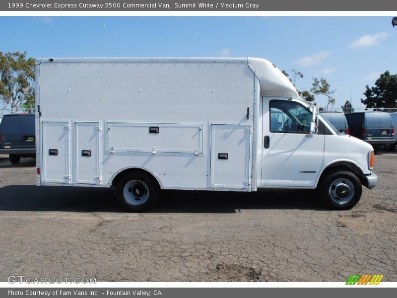 Summit White / Medium Gray 1999 Chevrolet Express Cutaway 3500 Commercial Van