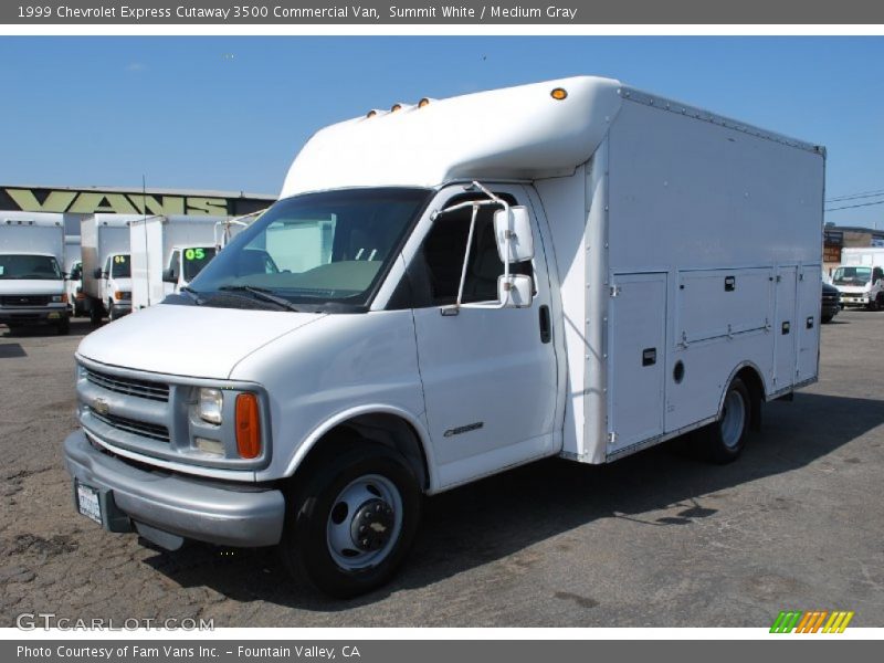 Summit White / Medium Gray 1999 Chevrolet Express Cutaway 3500 Commercial Van