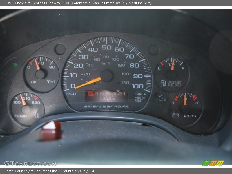 Summit White / Medium Gray 1999 Chevrolet Express Cutaway 3500 Commercial Van
