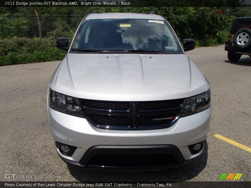Bright Silver Metallic / Black 2013 Dodge Journey SXT Blacktop AWD