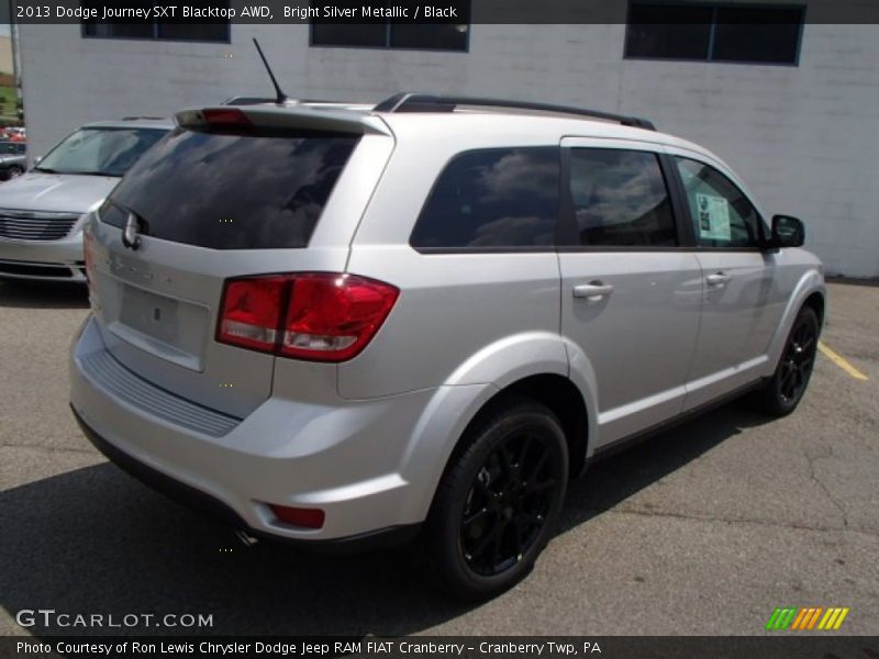 Bright Silver Metallic / Black 2013 Dodge Journey SXT Blacktop AWD
