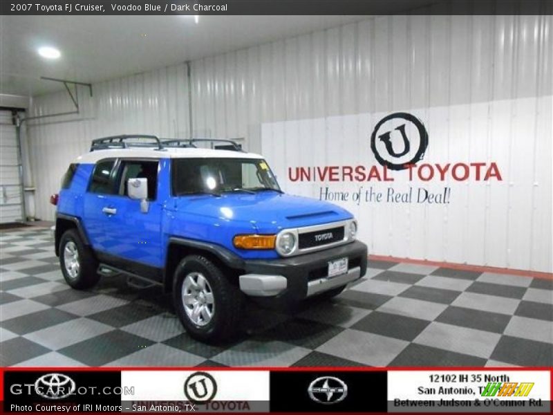 Voodoo Blue / Dark Charcoal 2007 Toyota FJ Cruiser