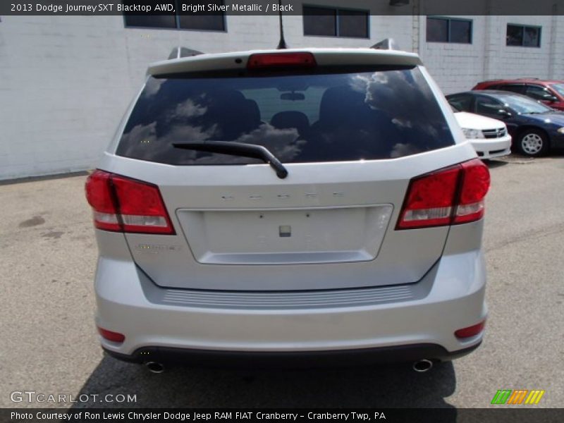 Bright Silver Metallic / Black 2013 Dodge Journey SXT Blacktop AWD