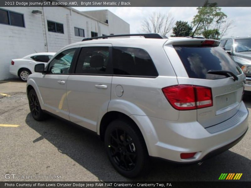 Bright Silver Metallic / Black 2013 Dodge Journey SXT Blacktop AWD