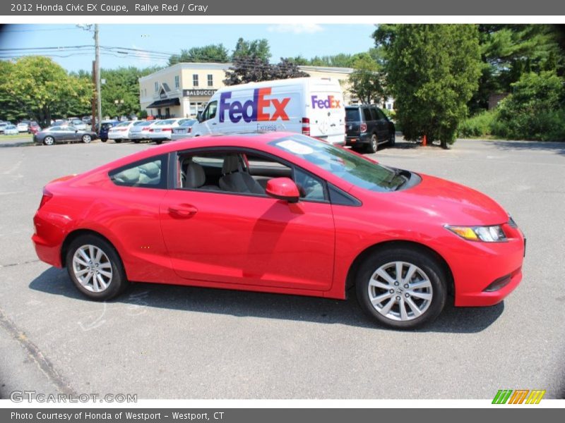 Rallye Red / Gray 2012 Honda Civic EX Coupe