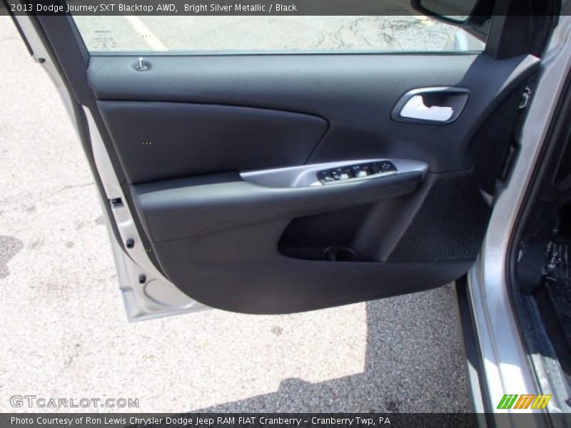 Bright Silver Metallic / Black 2013 Dodge Journey SXT Blacktop AWD