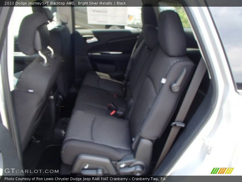 Bright Silver Metallic / Black 2013 Dodge Journey SXT Blacktop AWD