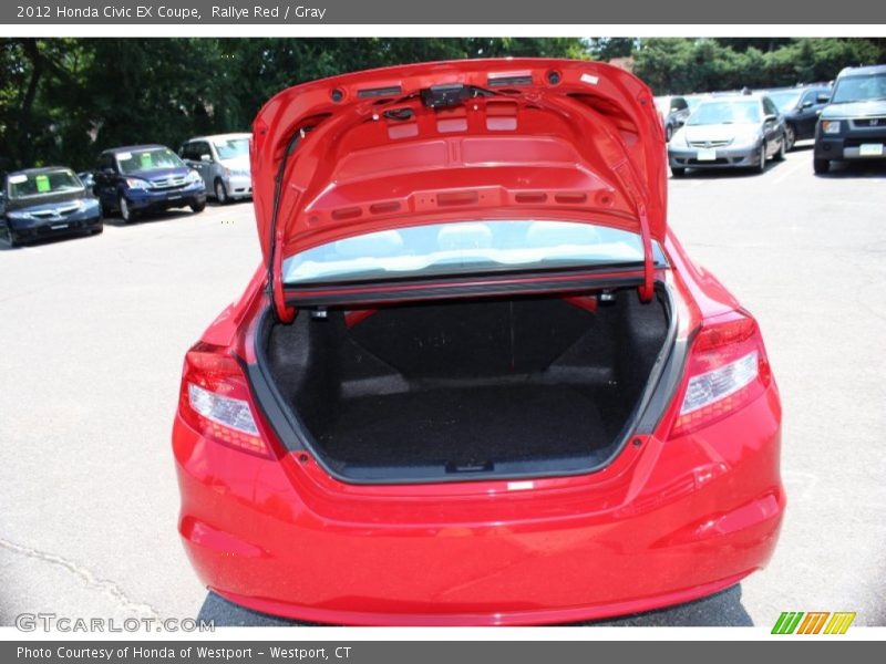 Rallye Red / Gray 2012 Honda Civic EX Coupe