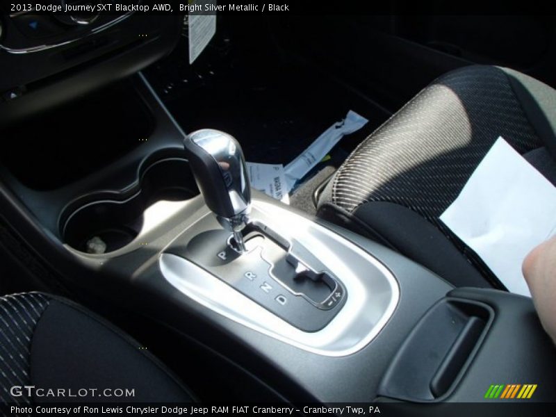 Bright Silver Metallic / Black 2013 Dodge Journey SXT Blacktop AWD