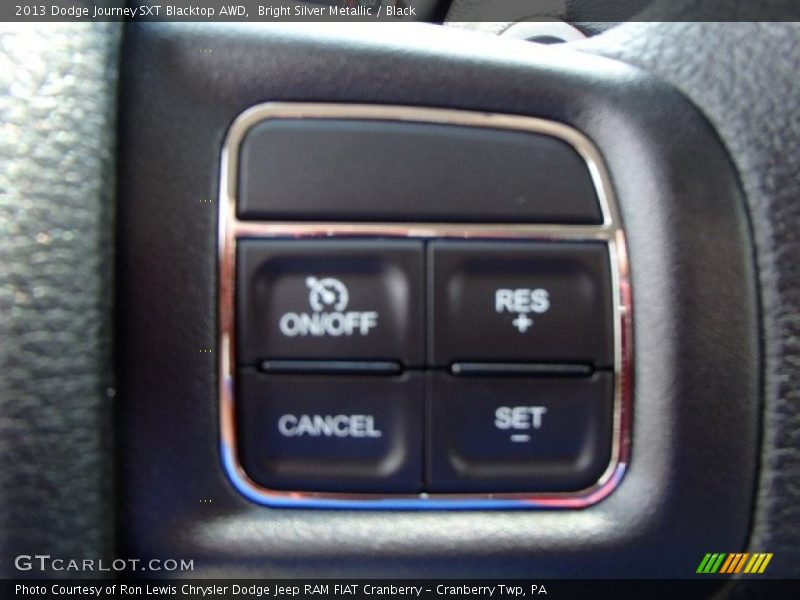 Bright Silver Metallic / Black 2013 Dodge Journey SXT Blacktop AWD