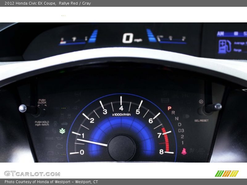 Rallye Red / Gray 2012 Honda Civic EX Coupe