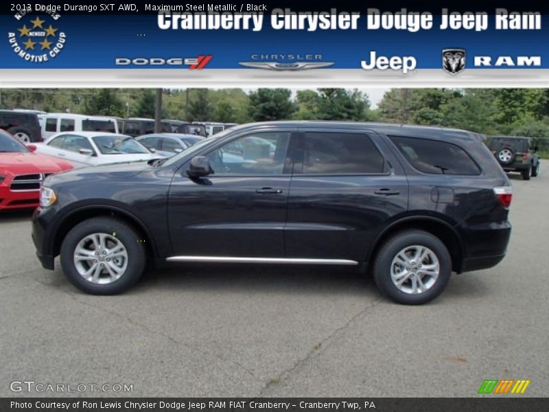 Maximum Steel Metallic / Black 2013 Dodge Durango SXT AWD