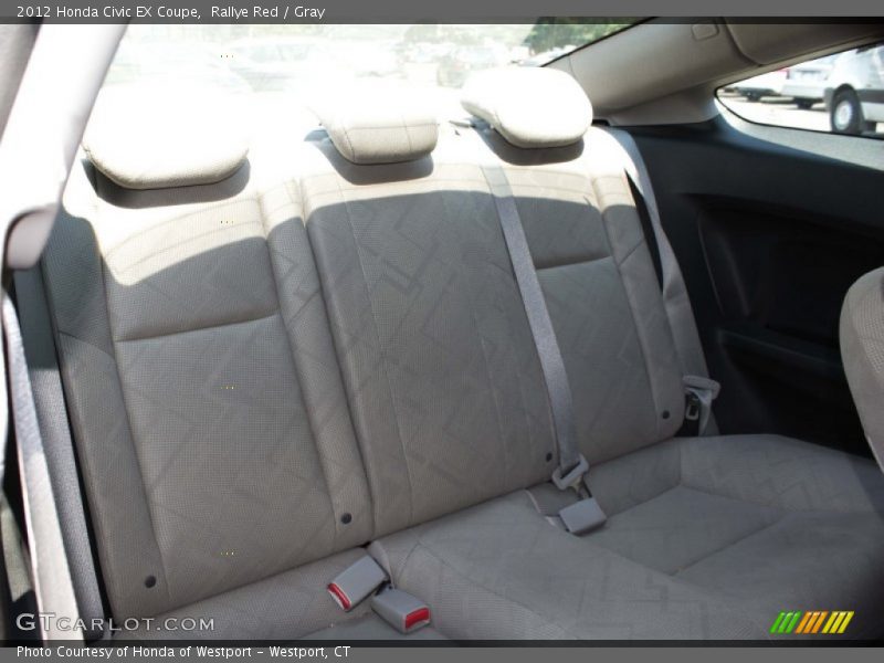 Rallye Red / Gray 2012 Honda Civic EX Coupe