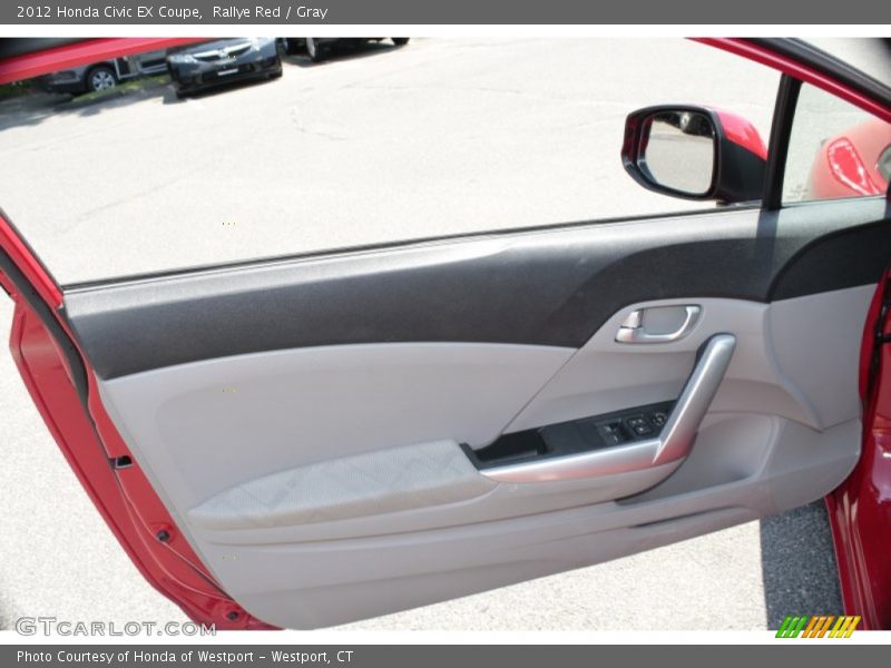 Rallye Red / Gray 2012 Honda Civic EX Coupe