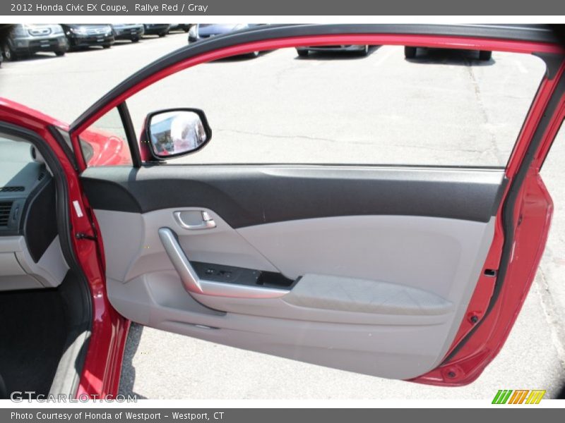 Rallye Red / Gray 2012 Honda Civic EX Coupe