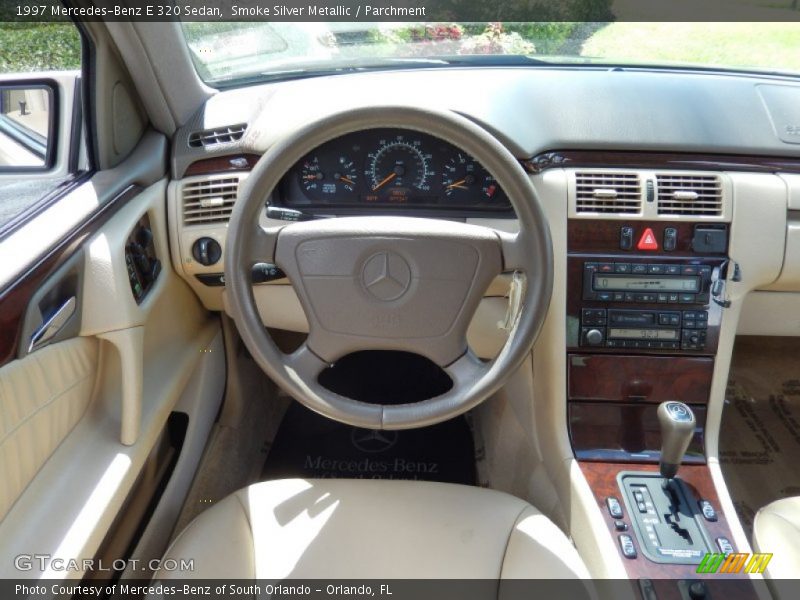 Smoke Silver Metallic / Parchment 1997 Mercedes-Benz E 320 Sedan