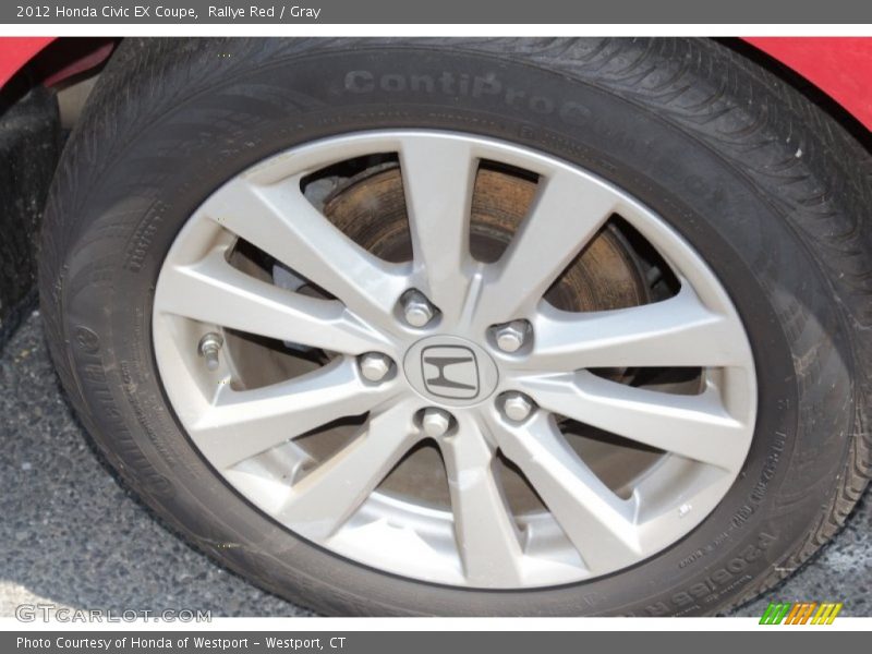 Rallye Red / Gray 2012 Honda Civic EX Coupe
