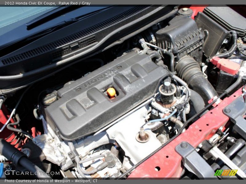 Rallye Red / Gray 2012 Honda Civic EX Coupe